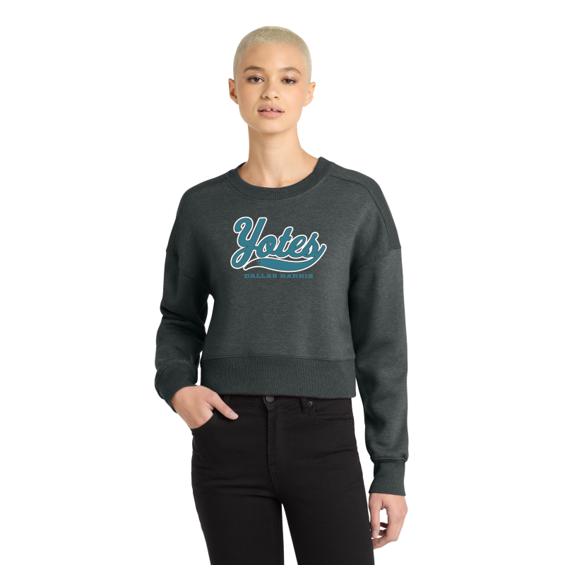Women's Perfect Weight Yotes Fleece Cropped Crew