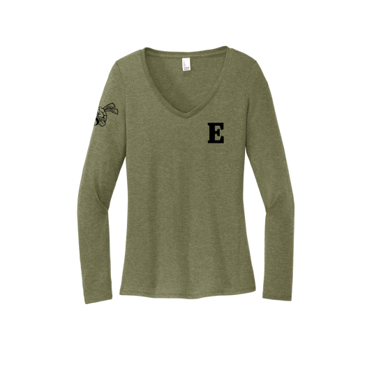 E Hornet Women's Long Sleeve V-Neck