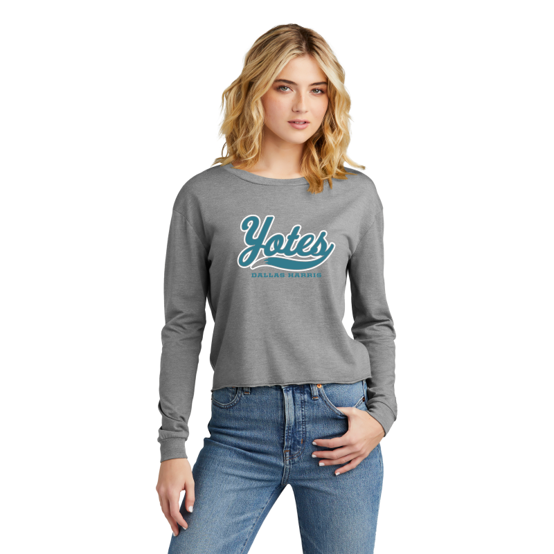 Women's Yotes Long Sleeve Crop Tee
