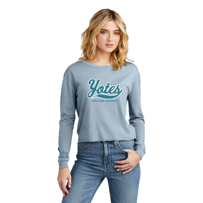 Women's Yotes Long Sleeve Crop Tee