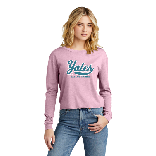 Women's Yotes Long Sleeve Crop Tee