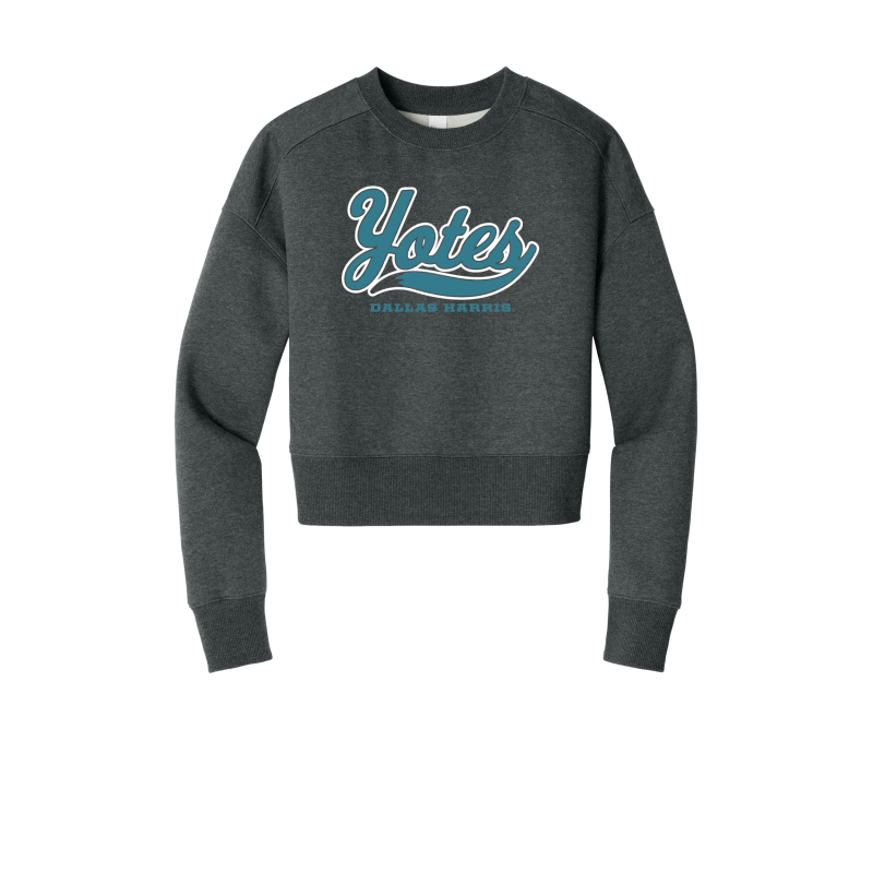 Women's Perfect Weight Yotes Fleece Cropped Crew