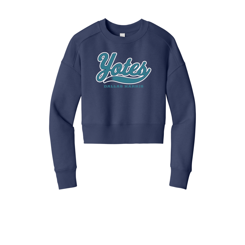 Women's Perfect Weight Yotes Fleece Cropped Crew