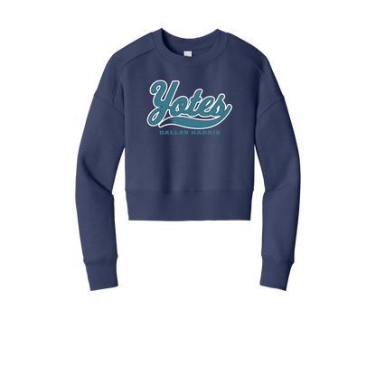 Women's Perfect Weight Yotes Fleece Cropped Crew