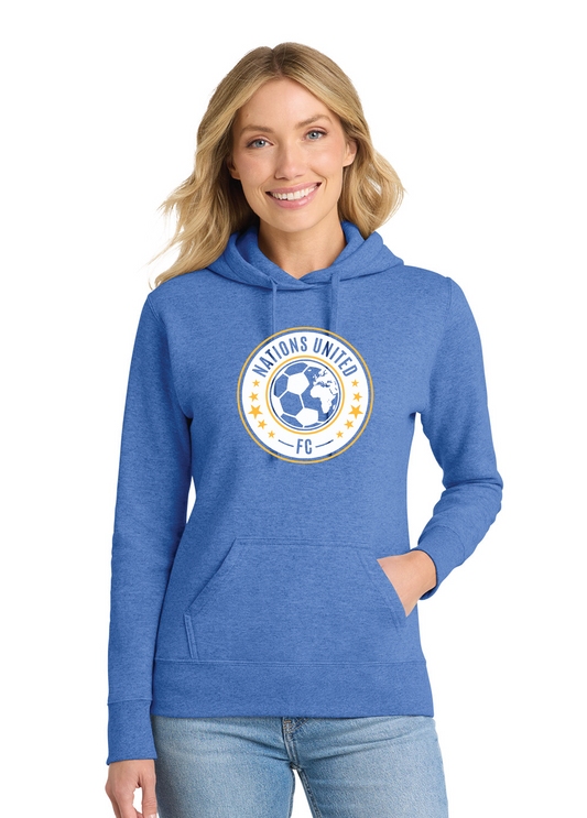 Women's NU Port & Company Hooded Sweatshirt
