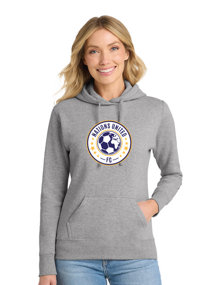 Women's NU Port & Company Hooded Sweatshirt